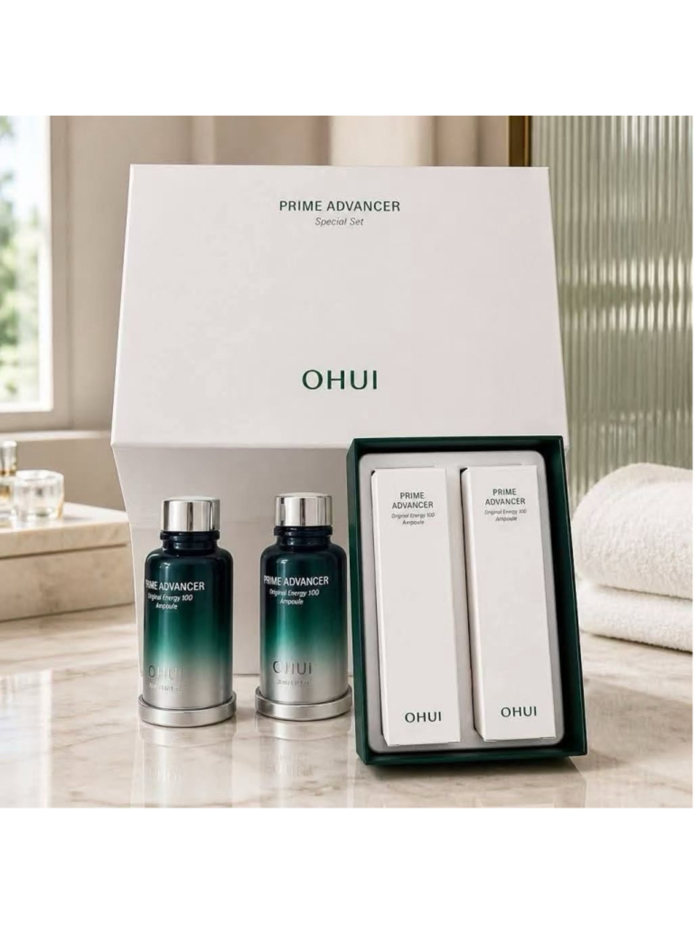 OHUI PRIME ADVANCER Original Energy 100 Ampoule Special Set K-Beauty O HUI